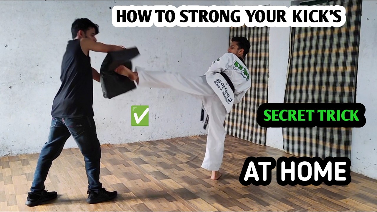 How To Strong Your Kick For Beginners LEARN TAEKWONDO AT HOME - YouTube