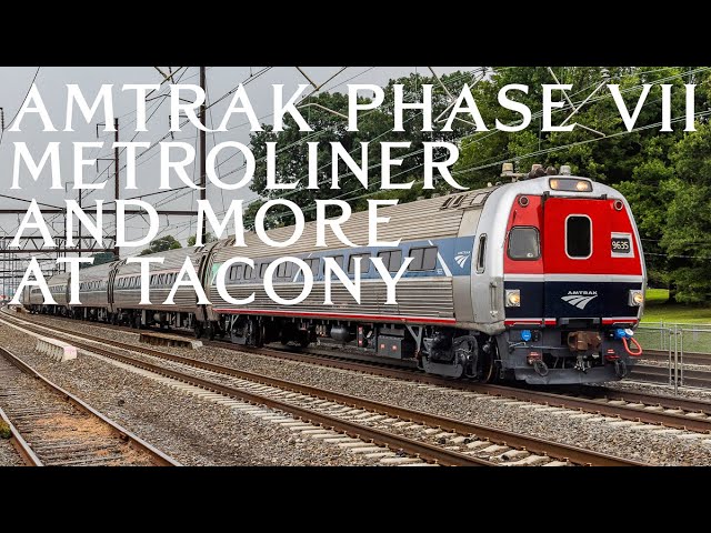 Amtrak Phase VII Metroliner And More At Tacony - YouTube
