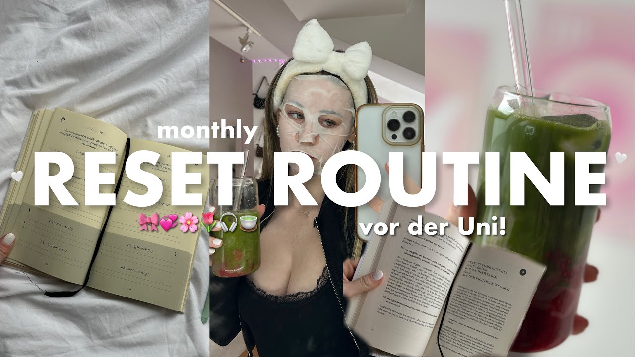 monthly reset routine 🌸🌷🎀 Vorbereitungen für die Uni 🎧