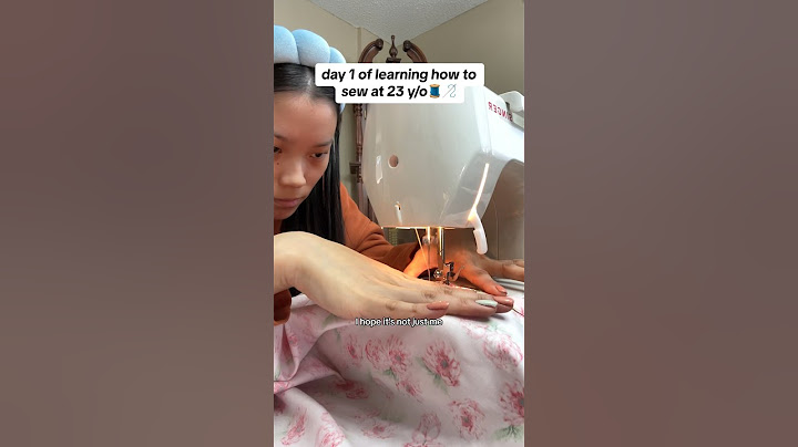 i tried sewing for the 1st time 🧵🪡😳