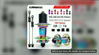 TANKE 120 Click Hub 6 Bearing MTB Mountain Bike Hub Front Rear 28 32 36 Holes QR Thru-axle Exchange