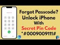 Unlock iPhone with Secret PIN Code Without Computer | Forgot Passcode? No Data Loss 2026