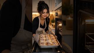 The BEST Homemade Cinnamon Rolls In 10 minutes You’ll Ever See 😍🔥 #Shorts