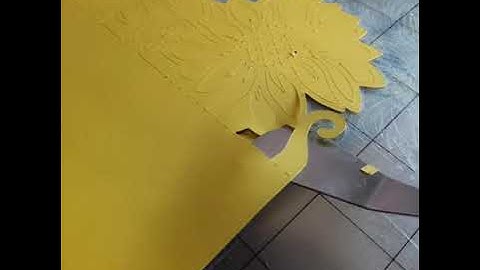Sunflower Invitation Gate fold cover, cut with cameo 4 silhouette 200 gsm cardstock