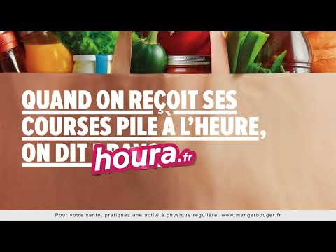 Houra livre toutes vos courses à domicile, pile à l'heure ! - video from Houra