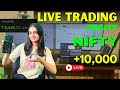 Live Nifty Intraday Trading || Option Scalping || 10000+ Profit Nifty