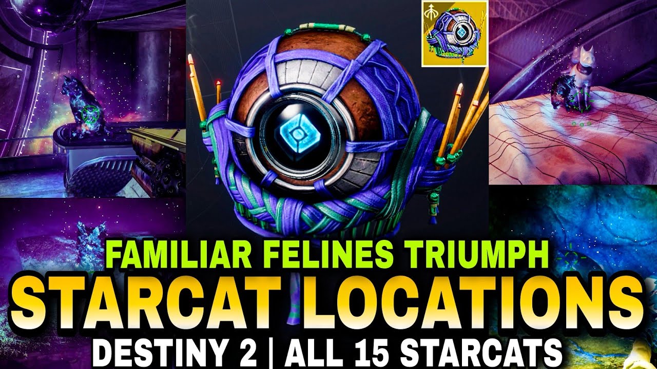 Destiny 2: All 15 Starcat Locations Complete Guide [Familiar Felines Triumph] | Season of the Wish