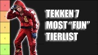 My Tekken 7 Most Fun To Play Tierlist!