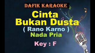 Cinta Bukan Dusta (Karaoke) Rano Karno Nada Pria / Cowok Male Key F Lagu Nostalgia Tembang kenangan