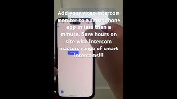 Video intercom system with free smartphone app, no ongoing costs. Setup in less than 1 minute