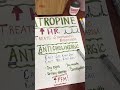 Atropine Made Easy! #nclex #nursingschool #nursingstudent #nurse#pharmacology