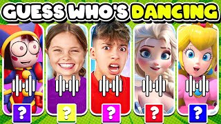 Can You Guess The Disney Characters & Youtuber By Dance | Lay Lay, King Ferran, Salish Matter, Elsa