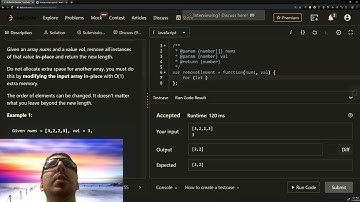 Javascript Leetcode: Remove Element