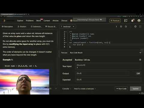 Javascript Leetcode: Remove Element