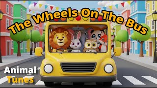 The Wheels on the Bus | Animal Tunes 🐰 Fun 3D Nursery Rhyme for Kids screenshot 4