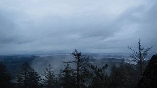 Spencer Butte - February 8, 2017 - Rainy Sunset Time Lapse