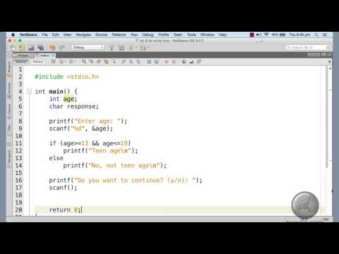 [C Tutorial For Beginners]:34  First do then check, do while loop