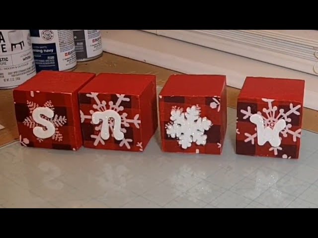 20 DIY Wood Block Crafts To Make For Christmas – Home and Garden