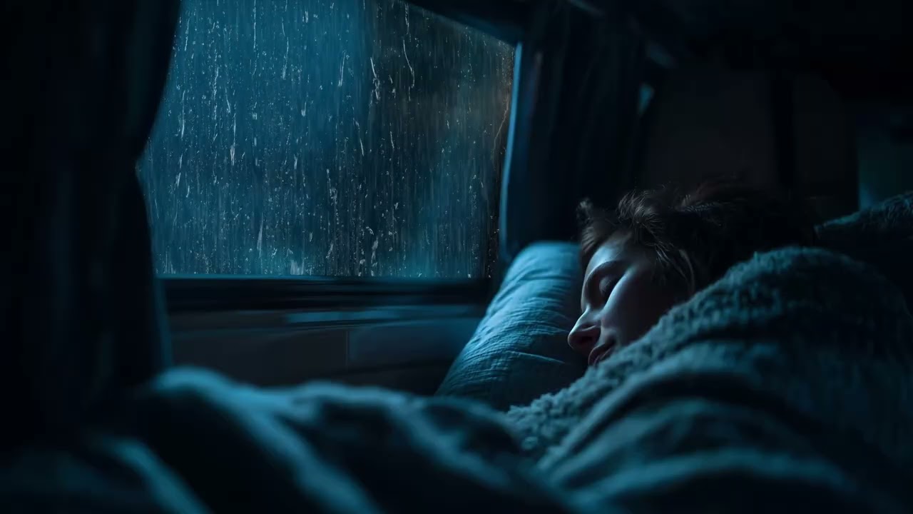 A Peaceful Rainy Drive, Just You and the Night