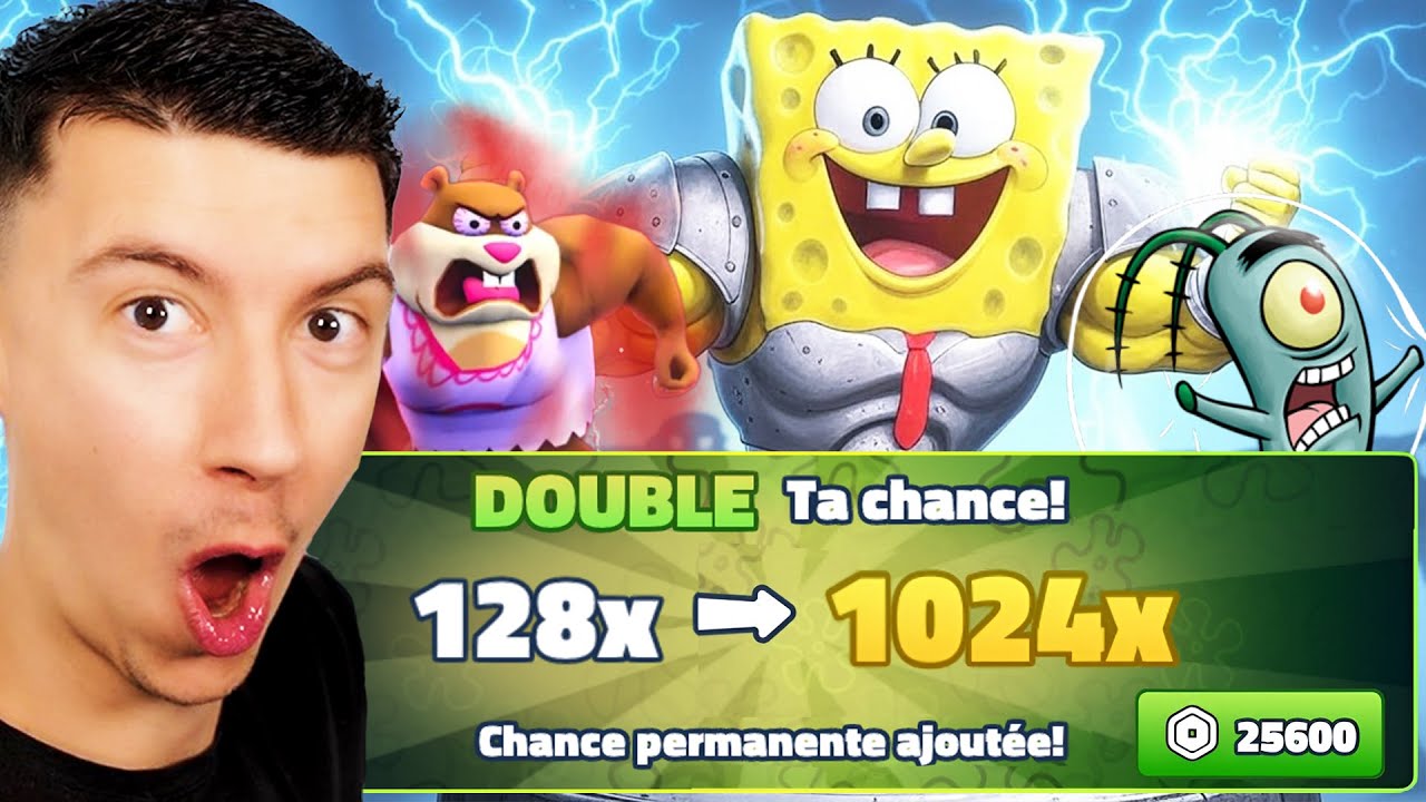 J'ACHETE LE x1024 de CHANCE dans SpongeBob Tower Defense ?! (UNE CHANCE FOLLE !)