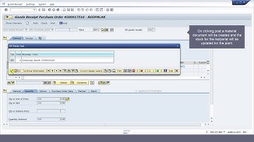 Create Goods Receipt against PO