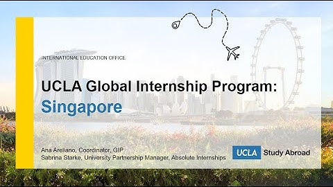 Global Internship Program: Info Session - Singapore
