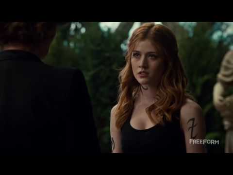 Shadowhunters 2x12 'Jace and Clary Flirts while Fighting, Clary Gets Emotional' #Clace Scene