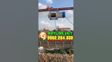 Bán tời điện cẩu vật liệu xây dựng nâng tải 300kg/500kg.Tời điện xây dựng, tời điện đa năng 35m/p