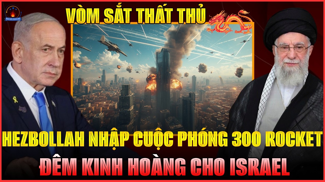 HEZBOLLAH MỞ MẶT TRẬN MỚI: IRAN KÔ THỎA HIỆP, ISRAEL BỊ TÊN LỬA VÂY KÍN, CHIẾN SỰ VƯỢT TẦM KIỂM SOÁT