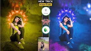 Neon Glowing Background in SNAPSEED | 1 click photo editing | just 4 steps | @ShaileshEditingzone screenshot 3