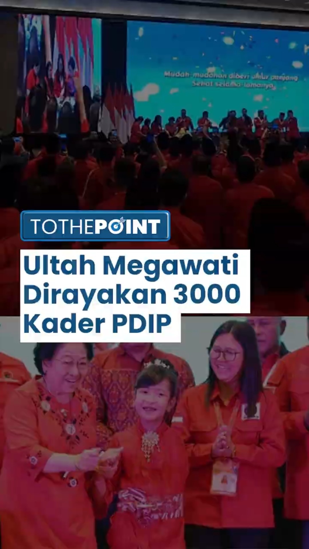 Ulang Tahun Ketum PDIP Megawati, Dirayakan Lebih dari 3 Ribu Kader PDIP, Ada Hasto hingga Ganjar!