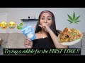 TRYING A EDIBLE FOR THE FIRST TIME 😭 ** HILARIOUS **