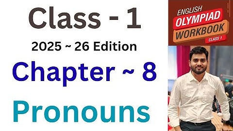 IEO ~  International  English Olympiad |  Class- 1 | C- 8 | Pronouns | By - Sudhir Sir