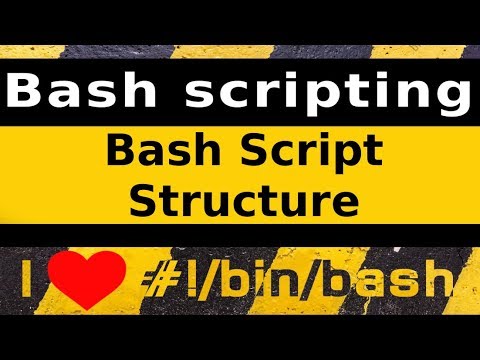 Bash სკრიპტინგი; Bash სკრიპტის სტრუქტურა