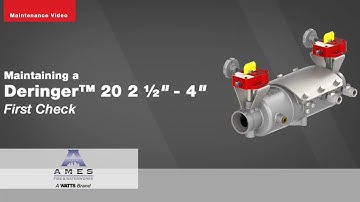 Maintaining a Deringer™ 20 2 ½" – 4" First Check