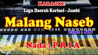 LAGU KERINCI NADA PRIA - MALANG NASEB - KARAOKE