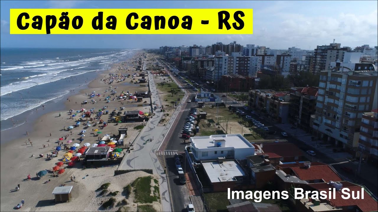 CAPÃO da CANOA | Orla, Av. Beira Mar e Largo do Baronda | RS (Aéreas ...