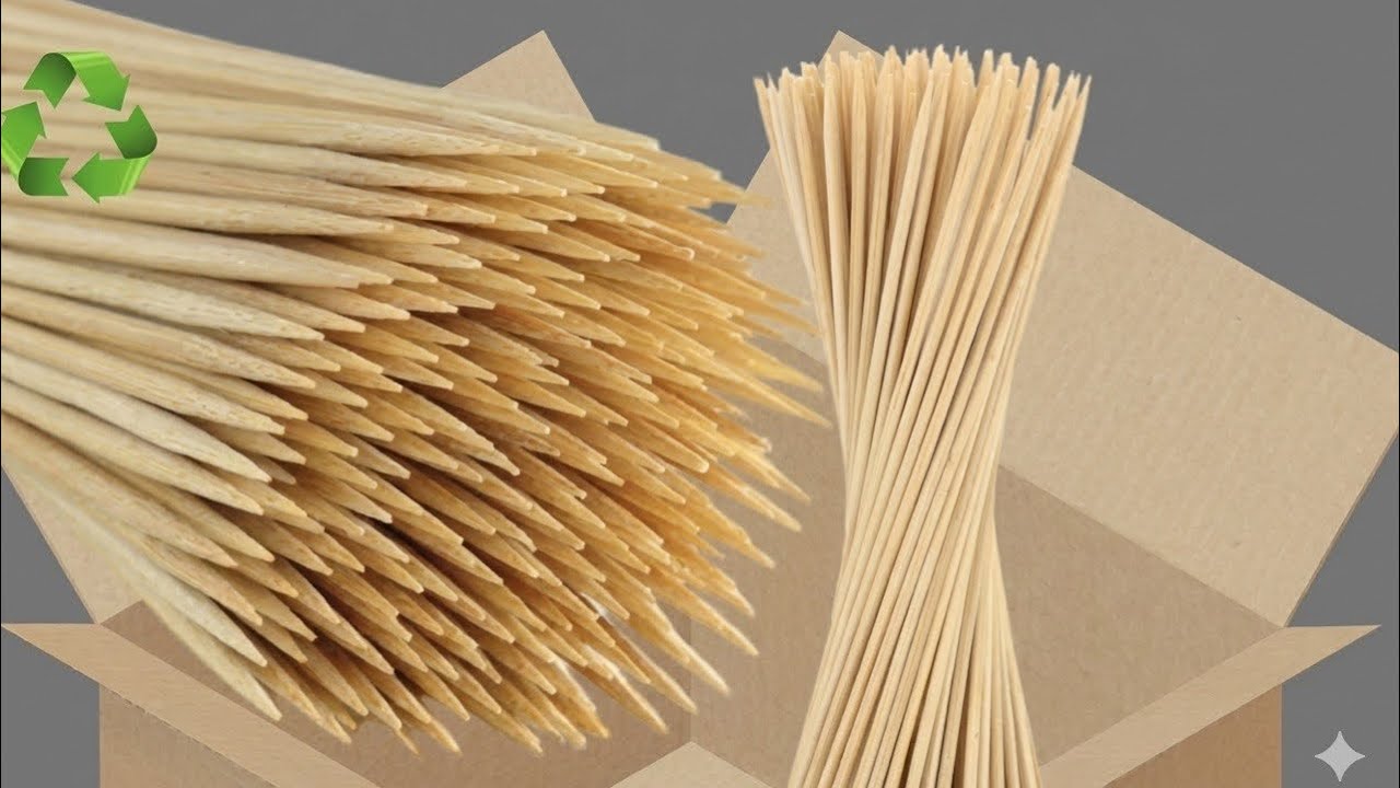 Incredible Idea with Wooden Skewers You're Never Seen Before | Super Genius Recycling Idea 2026 ♻️!!