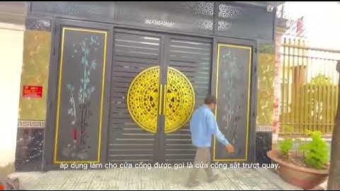 Cửa Trượt Quay | Cửa trượt quay 4 cánh, Nhận gia công cửa sắt trượt quay cho các tỉnh thành