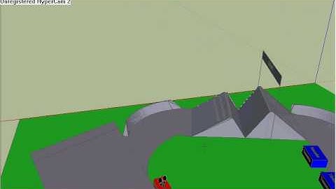 Motocross track on Sketchup