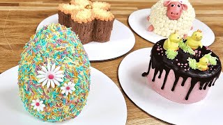 4 Simple Easter Cakes🐣Easter Cake Decoration recipe