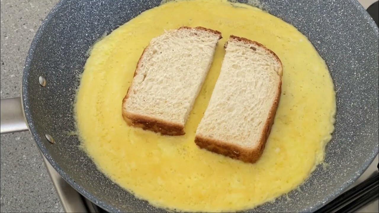 Delicious one pan egg toast! YouTube