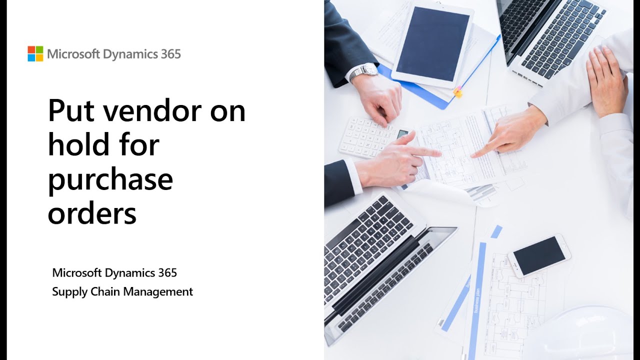 Put vendor on hold for purchase orders – APP 10 0 29 – D365FO - YouTube