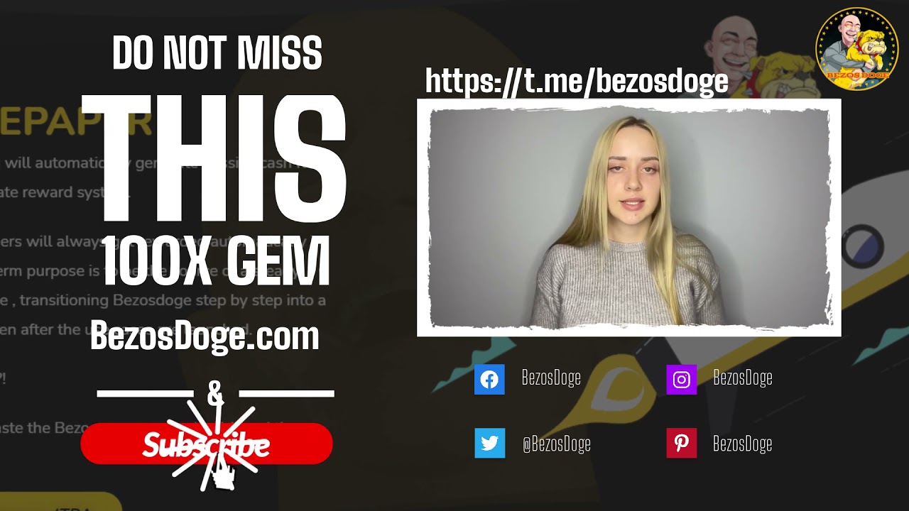 BezosDoge - BSC токен с наградами Shiba Inu! 🔥 SHIBA INU REWARDS 🔥 🚀 1000X GEM 🚀 Launching Soon!!!