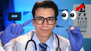 Examen de Nervios Craneales ASMR PERO PUEDES CERRAR Tus OJOS 👀👨‍⚕️ Roleplay Medico Oidos (Luz Baja)