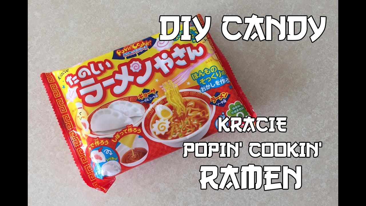 Popin Cookin Diy Candy Ramen Kracie English Instructions Youtube