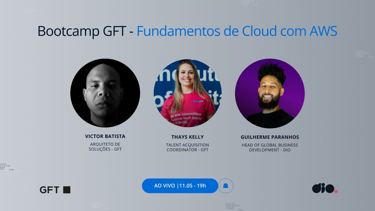Lançamento Bootcamp GFT - Fundamentos de Cloud com AWS - YouTube