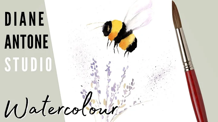How to Paint a Bumble Bee - Watercolor Step by Ste...
