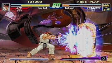 CAPCOM FIGHTING Evolution Ryu/Guy playthrough