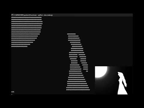 Bad Apple in Command Line (Real-time!)